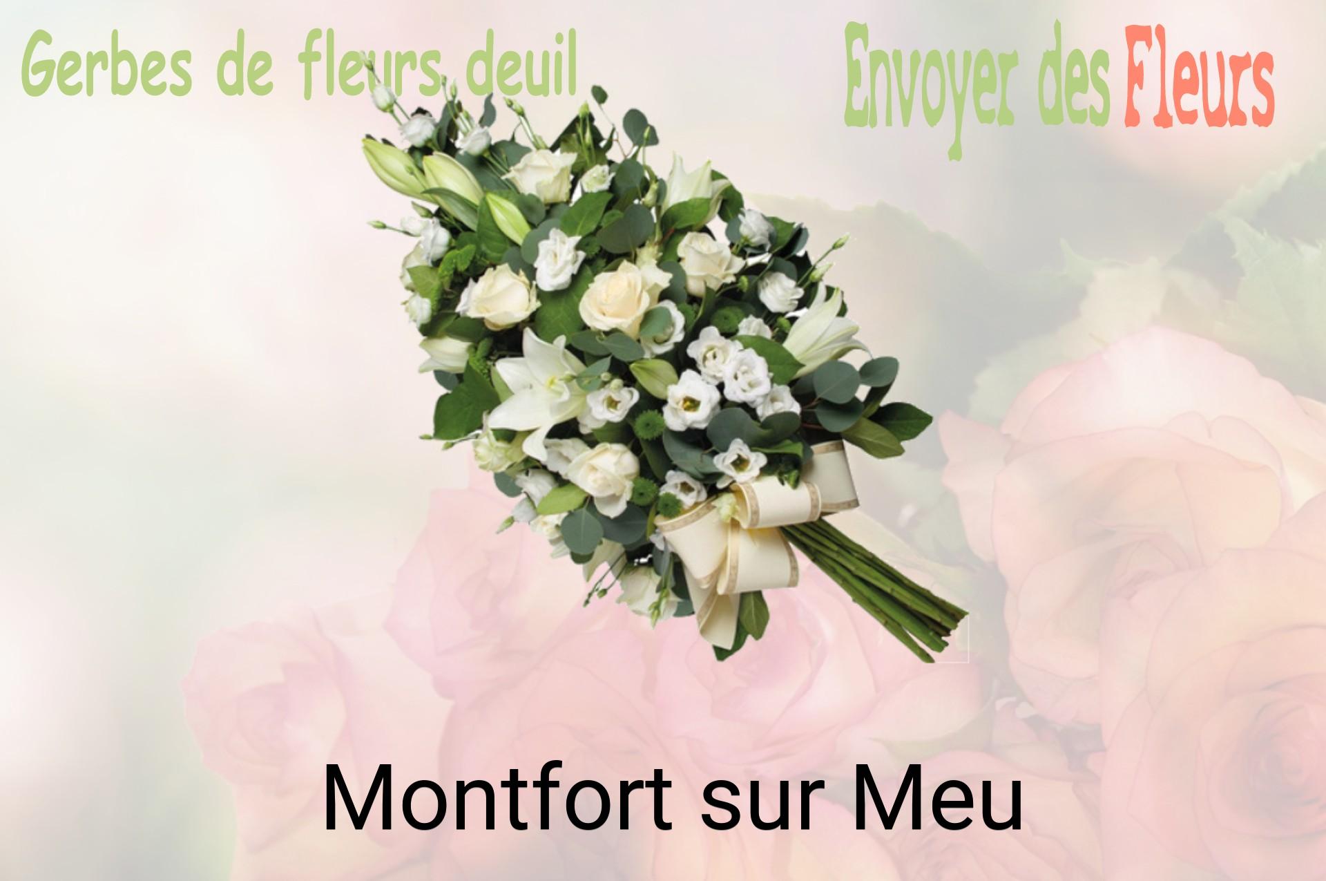 Gerbe de fleurs de deuil livrée à Montfort-sur-Meu